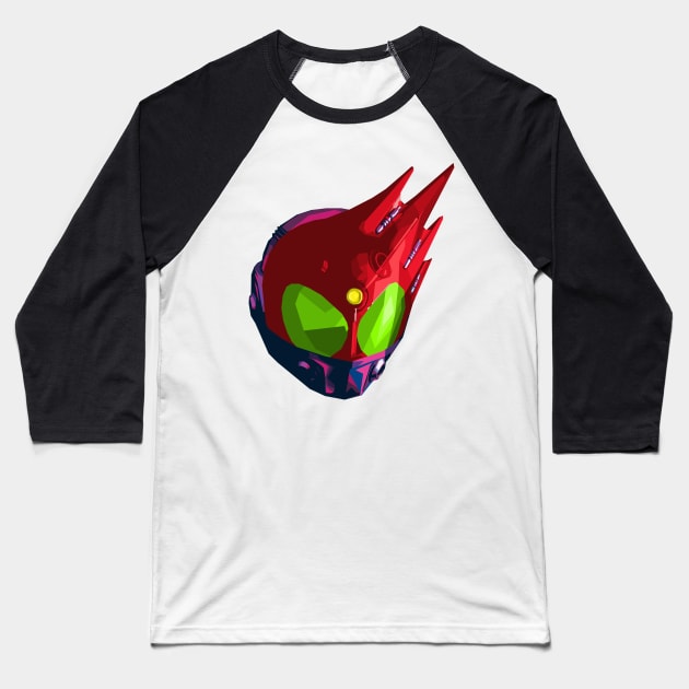 Red Comet Baseball T-Shirt by Bajingseng